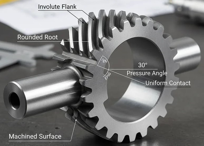 Involute spline