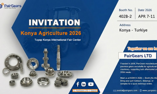 PairGears, Türkiye'deki Konya Tarım 2026 Fuarı'nda 402B-2 numaralı stantta yer alacak.